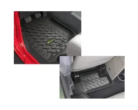 Quadratec Ultimate All Weather Front & Rear Floor Liners Jeep Wrangler 2-Door JK 2007-2010